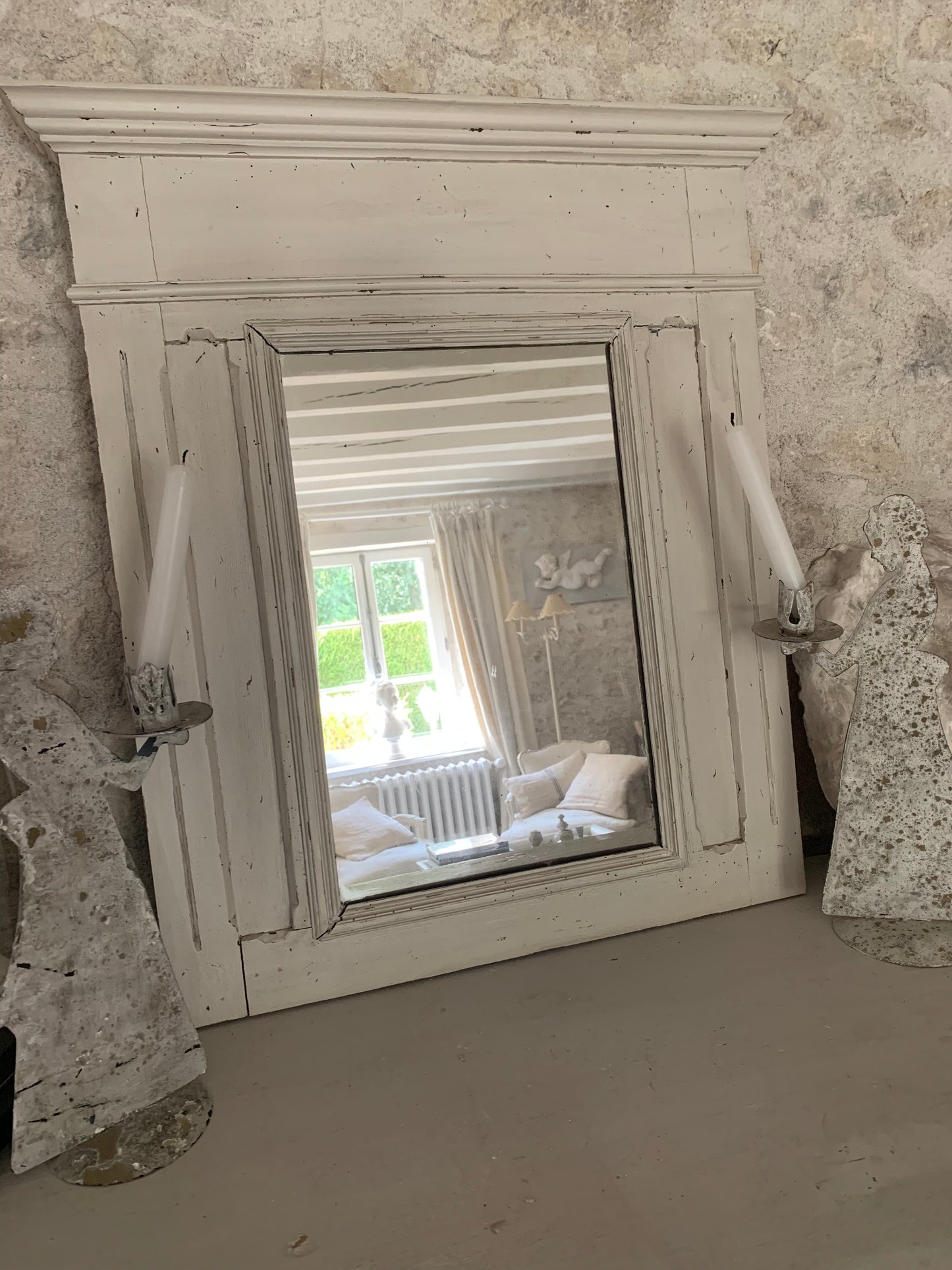 Miroir trumeau ancien - patine d'origine XVIIIème