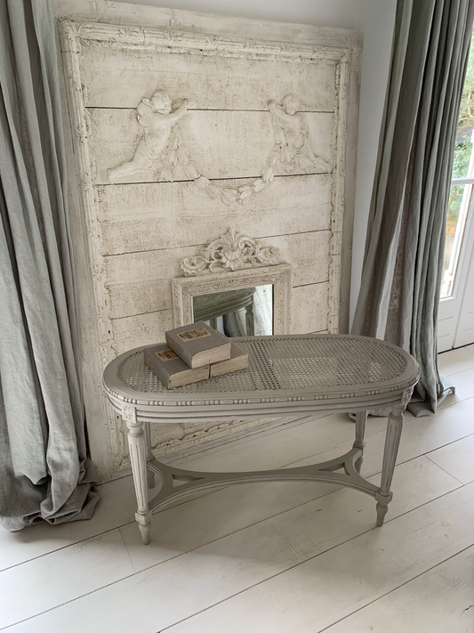 Banc Louis XVI à la Patine Grisée