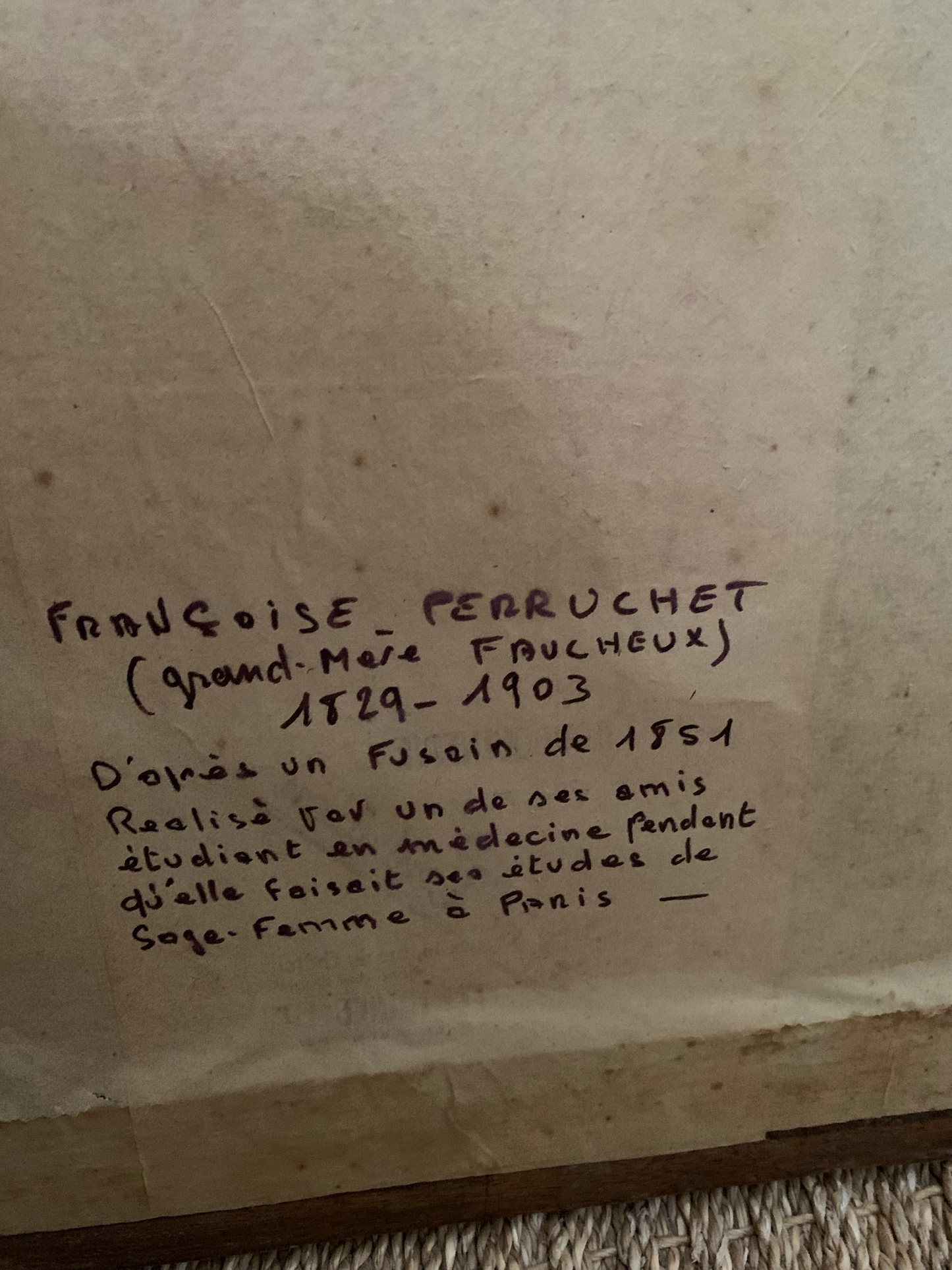 Gravure au Fusain de 1851